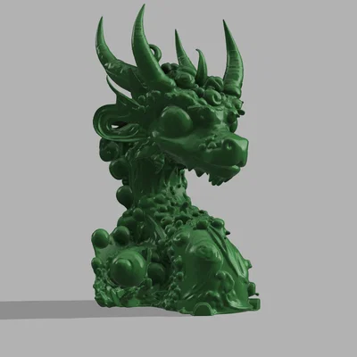 Tượng Bán Thân Rồng Huyền Bí (Mystic Dragon Bust)