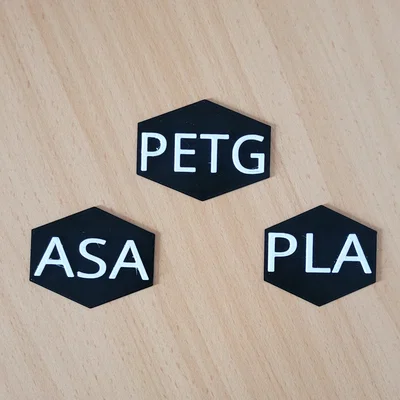 Nhãn đánh dấu nhựa in 3D PLA PETG ASA hình lục giác tiện lợi