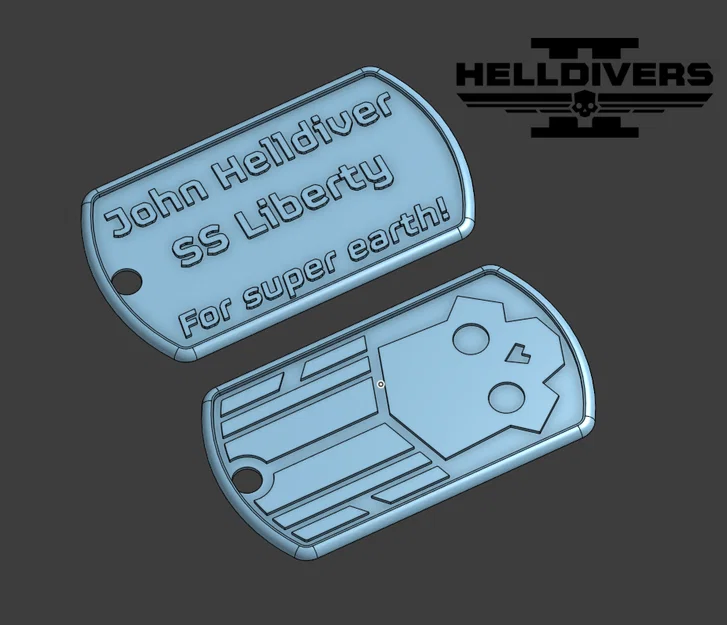 Helldivers (2) Dog Tags - Standard (Bản tiêu chuẩn) - Image 1