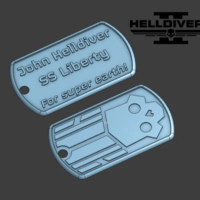 Helldivers (2) Dog Tags - Standard (Bản tiêu chuẩn)