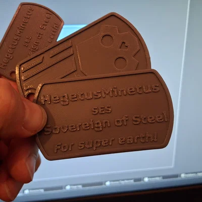 Helldivers (2) Dog Tags - Standard (Bản tiêu chuẩn)