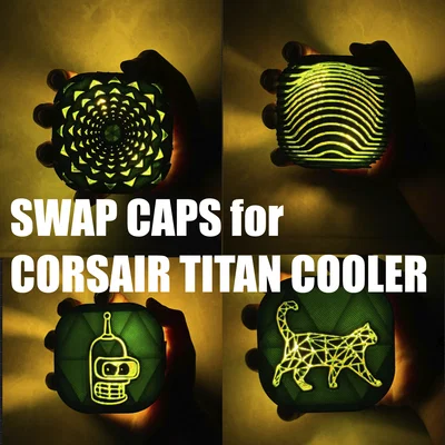 Nắp Pump Hoán Đổi – Titan AIO Cooler (Swapper Pump Caps)