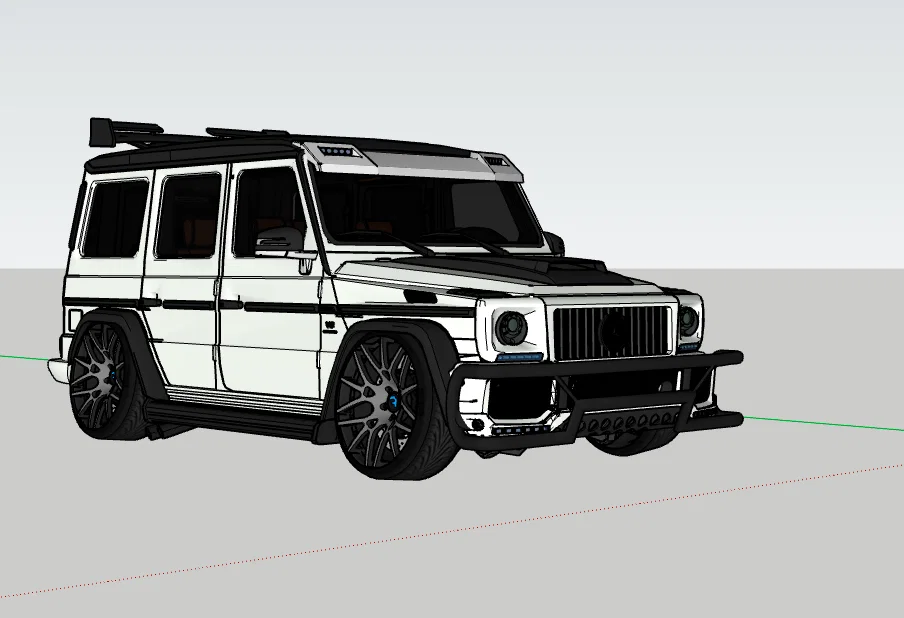 Mô hình Mercedes Benz G-Wagen độ phong cách thể thao cực chất - Image 1