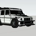 Mô hình Mercedes Benz G-Wagen độ phong cách thể thao cực chất - Thumbnail 1