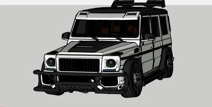 Mô hình Mercedes Benz G-Wagen độ phong cách thể thao cực chất - Image 2