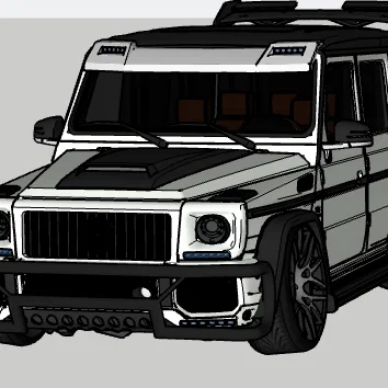 Mô hình Mercedes Benz G-Wagen độ phong cách thể thao cực chất