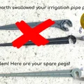 Peg kẹp ống tưới vườn thay thế – tương thích ống Gardena - Thumbnail 2