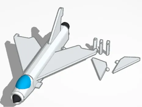 Mô hình in 3D máy bay tiêm kích English Electric Lightning chi tiết - Image 1