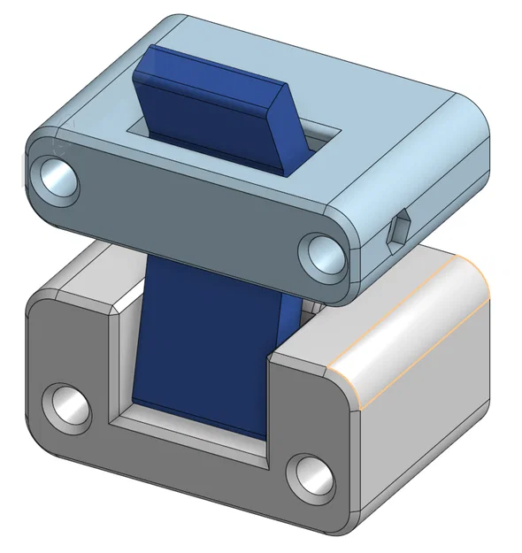 Chốt gài dạng móc kèm nam châm (Hook latch with magnets) - Image 2