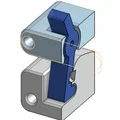 Chốt gài dạng móc kèm nam châm (Hook latch with magnets) - Thumbnail 3