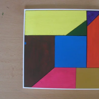 Bộ đồ chơi xếp hình trí tuệ Tangram 1 in 3D