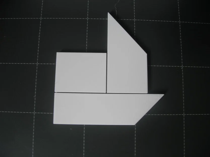 Bộ đồ chơi xếp hình trí tuệ Tangram 1 in 3D - Image 3
