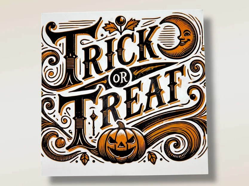 “The Haunting Offering” – Bảng Hueforge Halloween Vintage “Trick or Treat” - Image 2