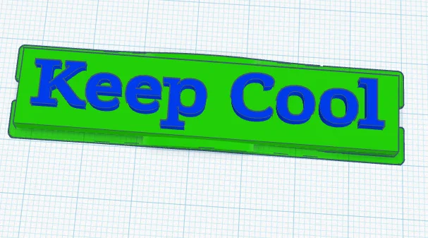 Kẹp quạt 120mm trang trí "Keep Cool" siêu chất cho PC - Image 1