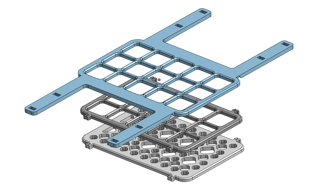 Giá/khay ống nghiệm dạng gập (foldable) – Test tube rack/stand - Image 2