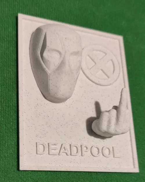 Mô hình 3D tranh phù điêu Deadpool trang trí tường cực chất - Image 2