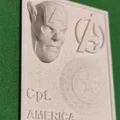 Mô hình phù điêu 3D Captain America trang trí tường siêu chất - Thumbnail 1
