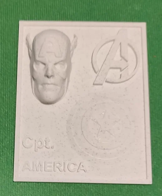 Mô hình phù điêu 3D Captain America trang trí tường siêu chất - Image 3