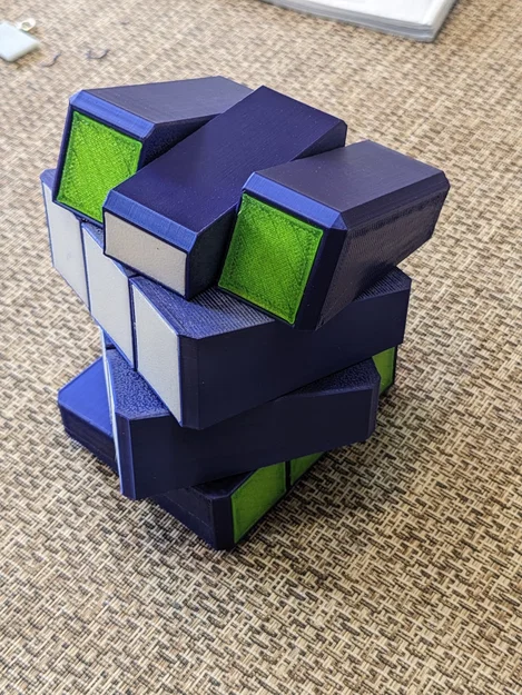 Khối Rubik xéo Angled Twisty Puzzle Cube 1x3x4 - Image 2