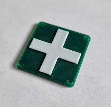 Huy hiệu sơ cứu (First Aid Badge) - Mẫu 3D đẹp, dễ in và sử dụng - Image 1