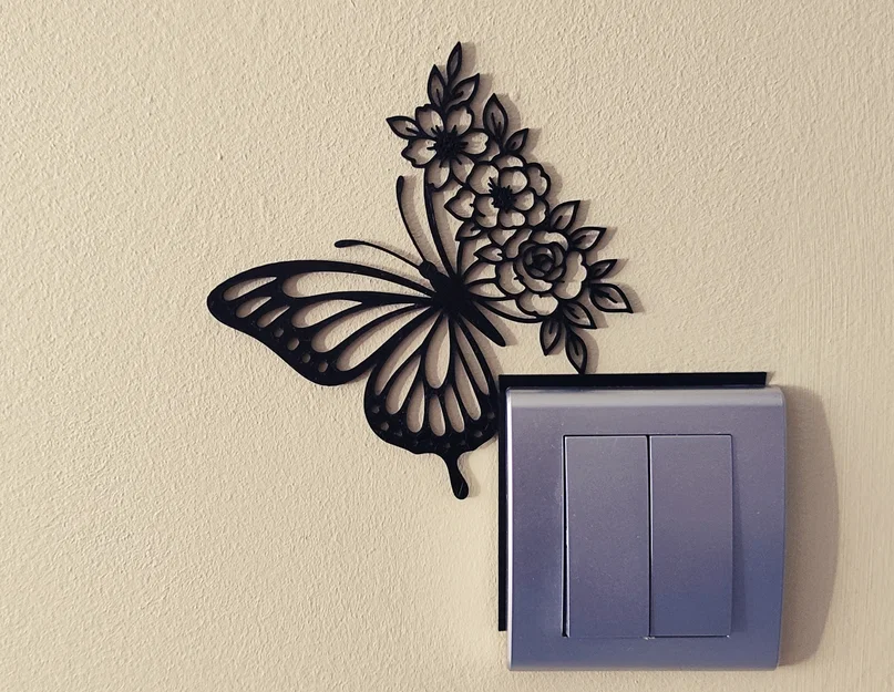 Bướm Trang Trí Cho Công Tắc Đèn v2 (Decorative Butterfly for Light Switch v.2) - Image 1