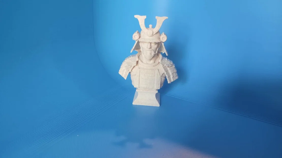 Tượng bán thân Samurai - Mô hình trang trí 3D tinh xảo - Image 2