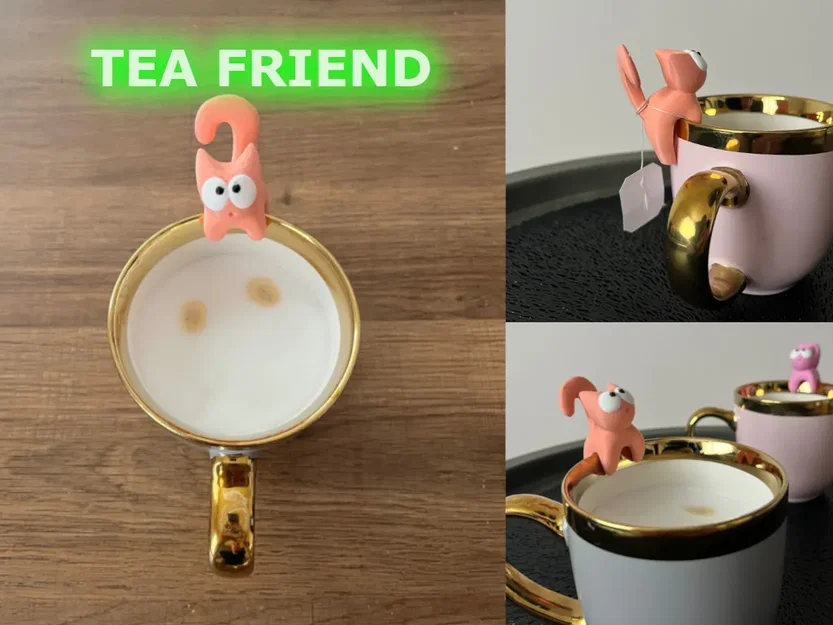 Tea Friend: Mô hình chú mèo giữ túi trà cực xinh xắn - Image 1