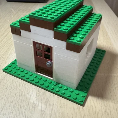Mô hình ngôi nhà phong cách Minecraft tương thích Lego