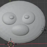 Mô hình 3D Pancake Face đáng yêu cho góc học tập