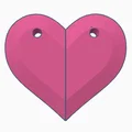 Dây chuyền trái tim ghép nam châm (Necklace heart with magnets) - Thumbnail 2