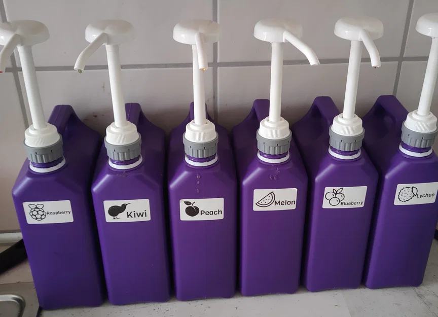 Adapter bơm sirup cho can 1,9L/2,5kg Molecula ren S32 - Image 1