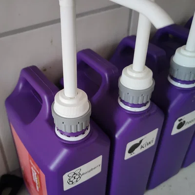 Adapter bơm sirup cho can 1,9L/2,5kg Molecula ren S32