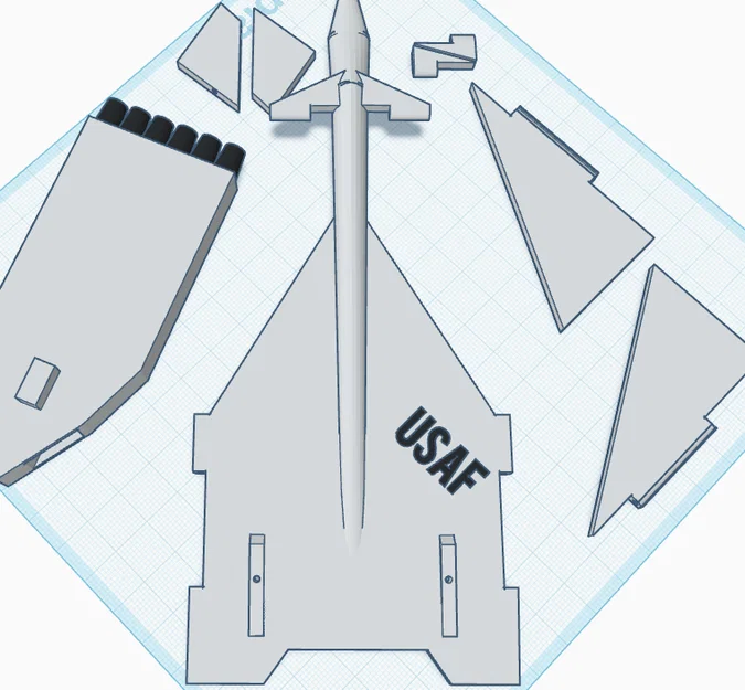 Mô hình in 3D máy bay ném bom chiến lược XB-70 Valkyrie - Image 1
