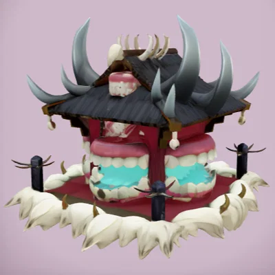 Mô hình 3D Malevolent Shrine từ Jujutsu Kaisen độc đáo