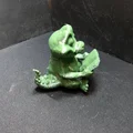 Mô hình chú cá sấu 3D đang đọc sách cực đáng yêu - Thumbnail 4