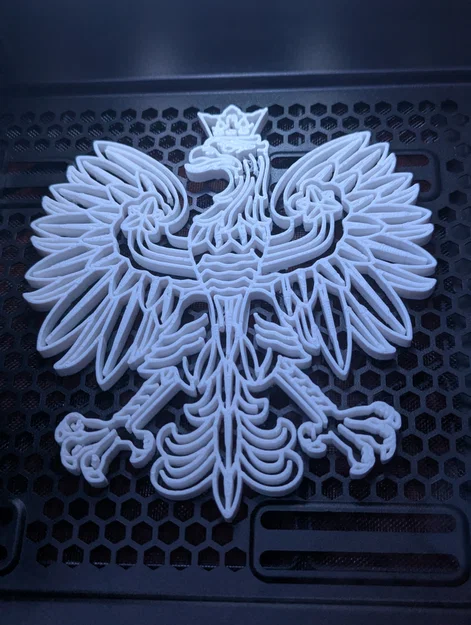 Cutout Đại bàng trắng Ba Lan (Polish White Eagle Cutout) - Image 1