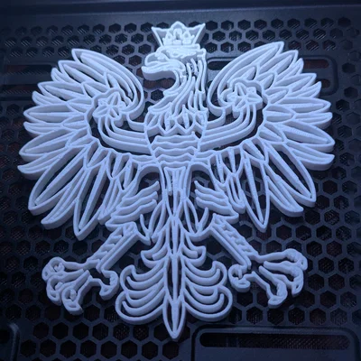 Cutout Đại bàng trắng Ba Lan (Polish White Eagle Cutout)