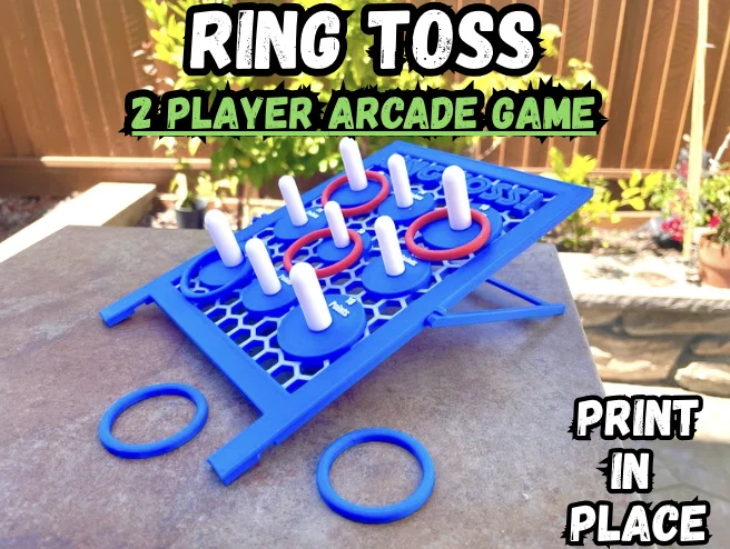Trò Chơi Ring Toss Arcade Để Bàn – 2 Người Chơi - Image 1