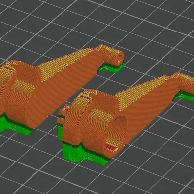 Thanh điều khiển mô-tơ gió Volkswagen V159 (File in 3D)
