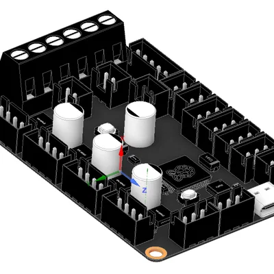 Mellow Fly Micro 4 V1.0 – Mô hình 3D chính xác để tích hợp
