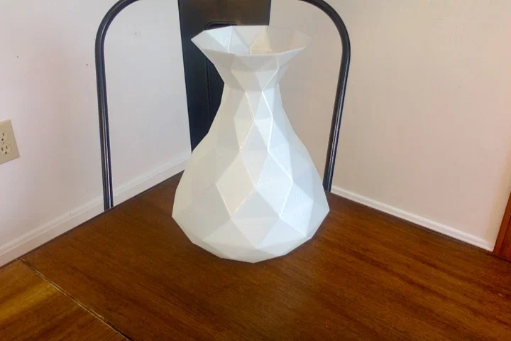 Bình hoa đa giác Polygon Vase - Mẫu in 3D trang trí hiện đại - Image 1