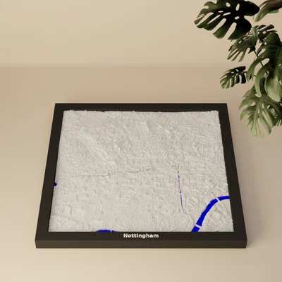 Nottingham - 3D Miniature (Bản thu nhỏ địa hình in 3D)