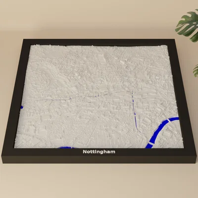 Nottingham - 3D Miniature (Bản thu nhỏ địa hình in 3D)