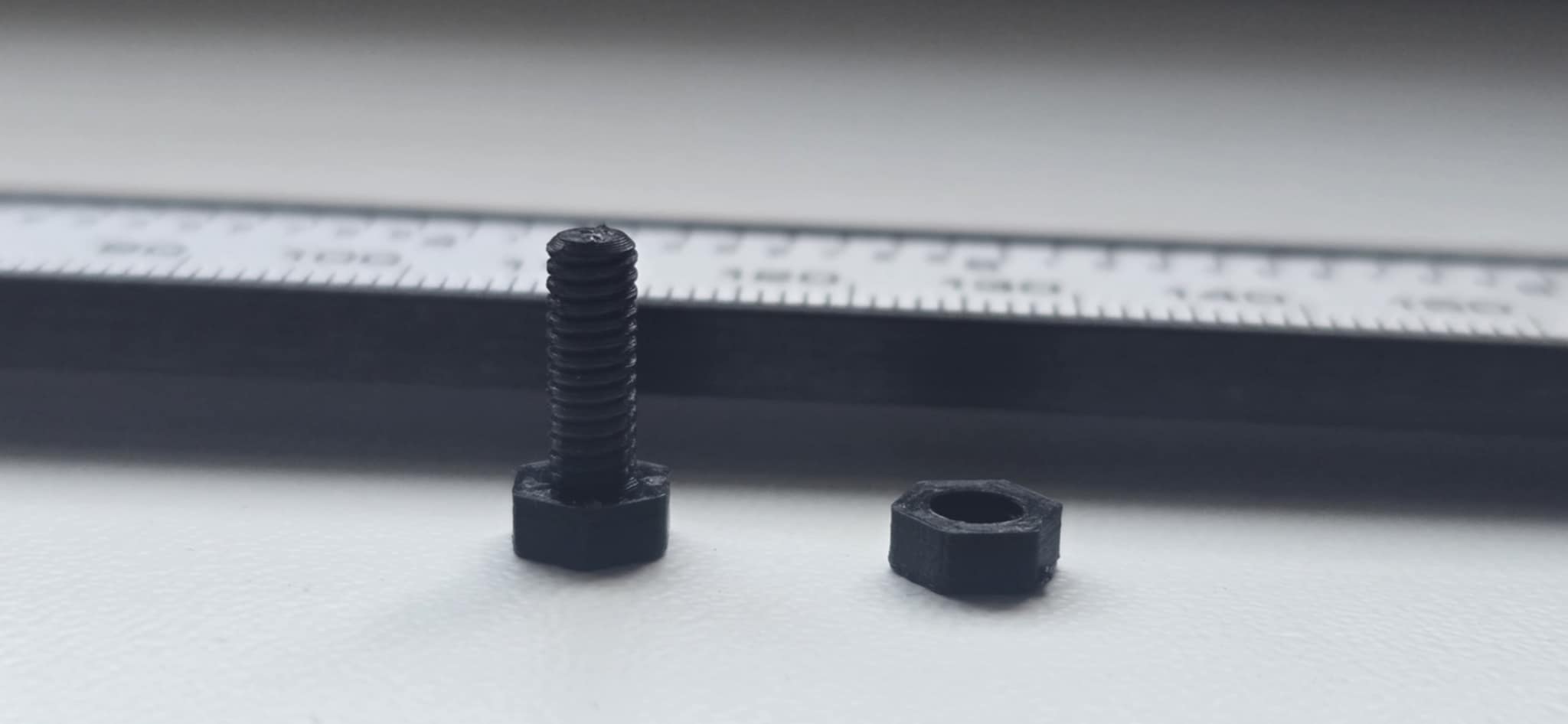 Bộ bu lông và đai ốc M4 (Bolt and nut M4) - File in 3D chất lượng