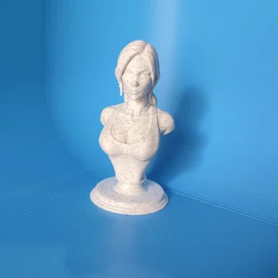 Mô hình tượng Lara Croft 3D ấn tượng - Tượng bán thân trang trí