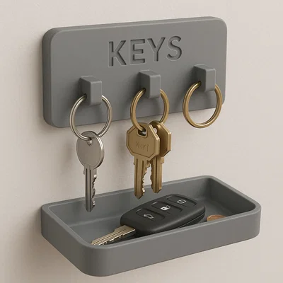 KeyNest – Bộ treo tường & khay đựng đồ lặt vặt