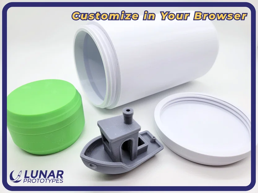 Hộp Đựng Nắp Vặn Tùy Biến (Custom Threaded Container) - Image 1