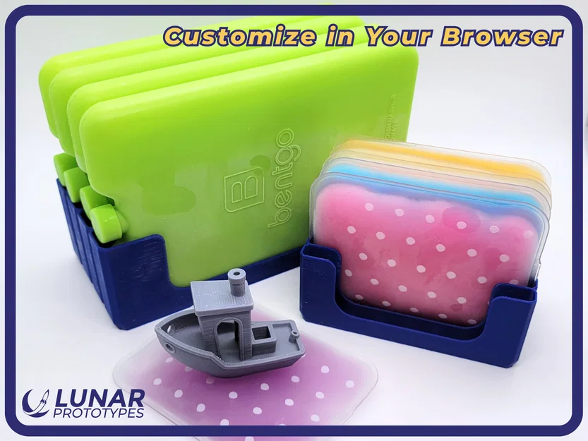 Giá đỡ đá gel tuỳ biến (Customizable Ice Pack Holder) - Image 1
