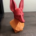 Mô hình đầu Thần Anubis Ai Cập - Thumbnail 1