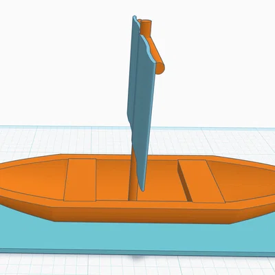 Mô hình tàu buồm gắn cánh quạt in 3D độc đáo trang trí bàn làm việc